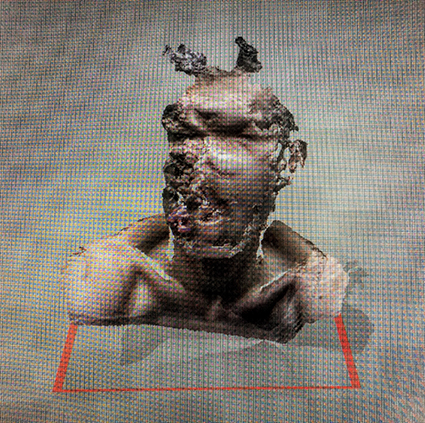 Interrupted 3D scan by artist Paul Coombs